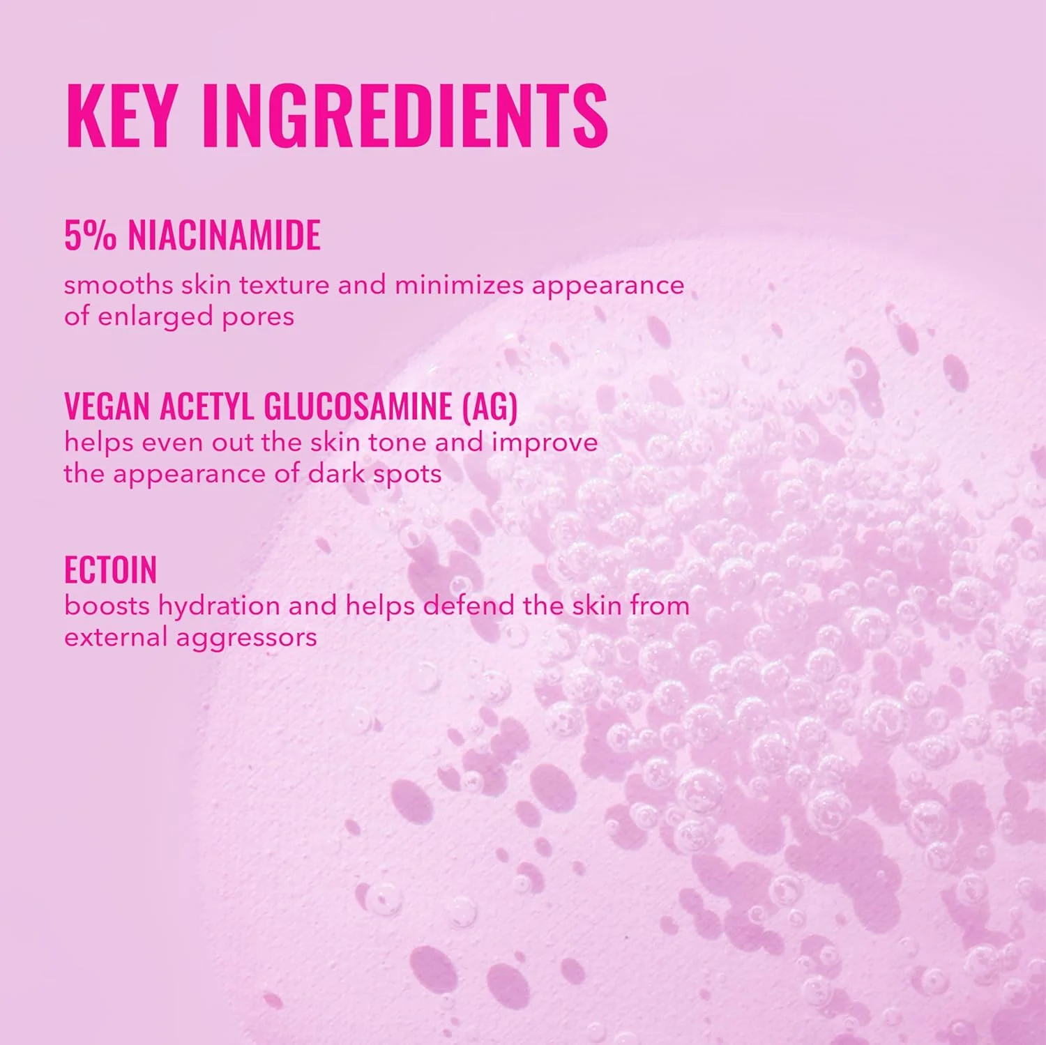 سرم نیاسینامید 5% گود مولکولز با اکتوئین - سرم فوق آبرسان برای هدف قرار دادن منافذ باز و آکنه - مرطوب کننده، کوچک کننده منافذ پوست صورت - مراقبت از پوست
