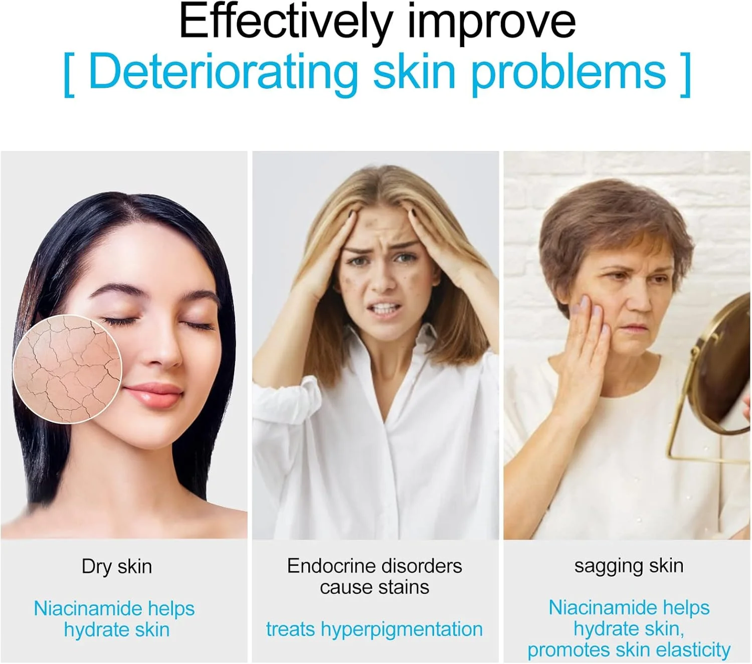 سرم نیاسینامید 10% سفودان، بهبود دهنده خاصیت ارتجاعی پوست، احیا کننده رنگ و بافت پوست، کمک به رفع تغییر رنگ و حفظ تعادل آب و چربی