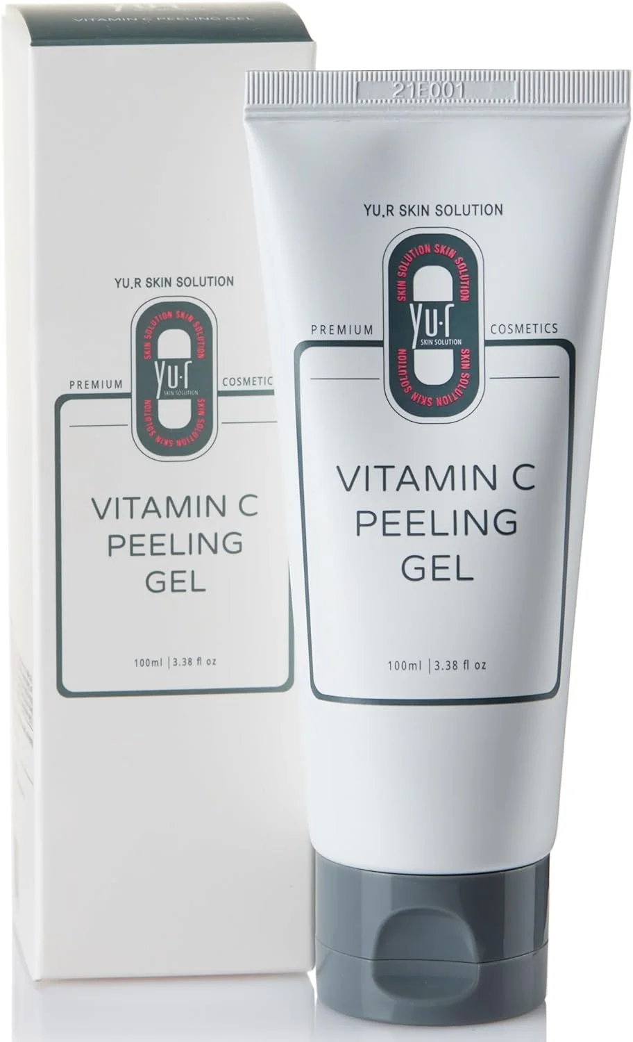 ژل لایه بردار ویتامین C یو.آر پرو - ژل لایه بردار ملایم صورت با عصاره بامبو و روغن مرکبات - روشن کننده و پالایش کننده منافذ پوست، 100 میلی لیتر