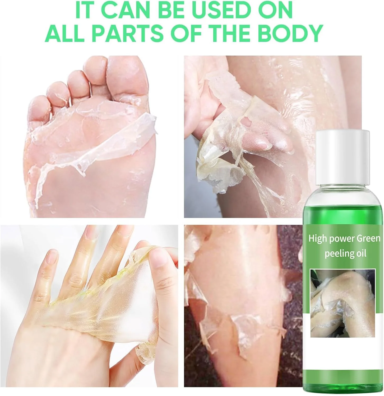 روغن لایه بردار تِریفای برای پوست تیره، روغن لایه بردار قوی با عصاره گیاهی، محلول لایه برداری شیمیایی برای دست و پا، لایه برداری موثر برای پوستی صاف و درخشان