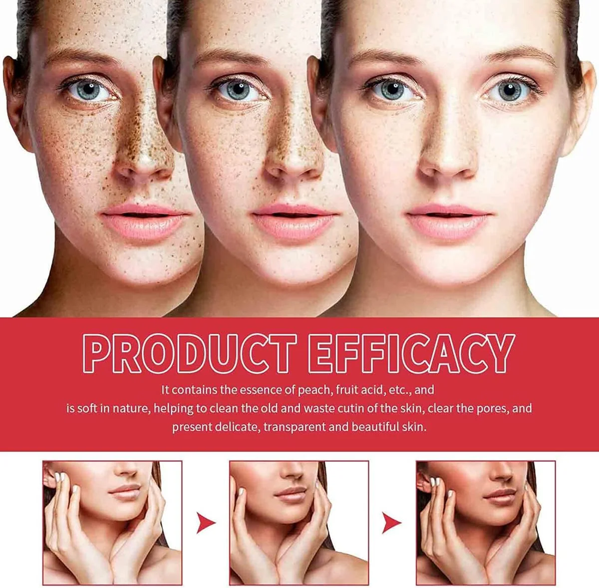 ژل لایه بردار صورت عصاره هلو بوتوی، ژل لایه بردار اسید میوه عصاره هلو، اسکراب روشن کننده و لایه بردار پوست مرده برای پوست صاف (2 عدد)