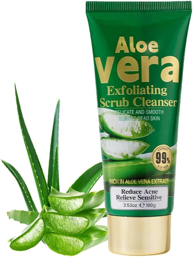 ژل شستشوی صورت آلوئه ورا، پاک کننده و لایه بردار عمیق، تسکین دهنده و پاک کننده پوست صورت، مناسب برای پوست های مستعد جوش، پوست چرب، جوش های سرسیاه، لک های تیره، آکنه و پاکسازی منافذ