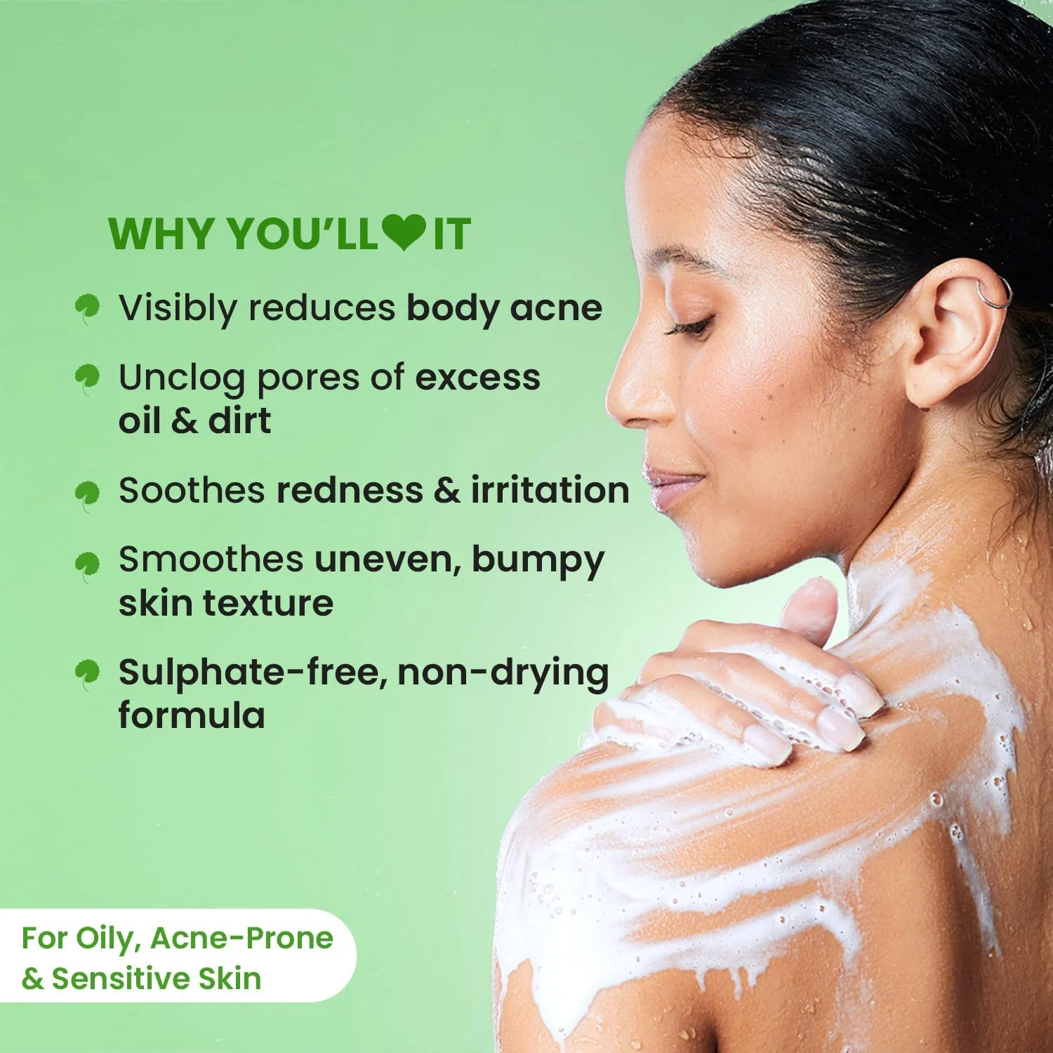 ژل شستشوی بدن لایه بردار روزانه حاوی سیکا و 1% سالیسیلیک اسید دات اند کی | غنی شده با نیاسینامید | شستشوی بدن برای کنترل چربی و جوش | کاهش جوش های بدن و تسکین التهاب | پوستی تمیز و بدون جوش | 250 میلی لیتر