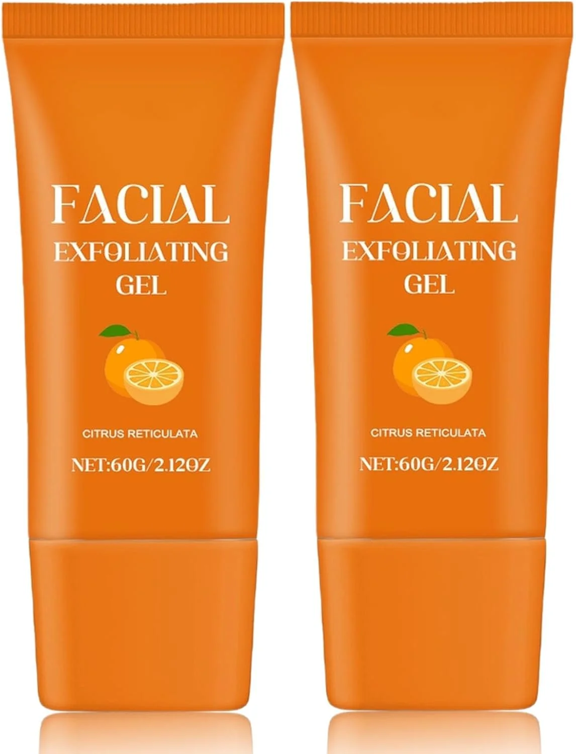 ژل لایه بردار و پاک کننده ویتامین C ViBon برای ترمیم پوست صورت و بدن، مرطوب کننده ملایم، طراوت بخش و صاف کننده پوست، ژل پاک کننده و مراقبت از کراتین (2 عدد)