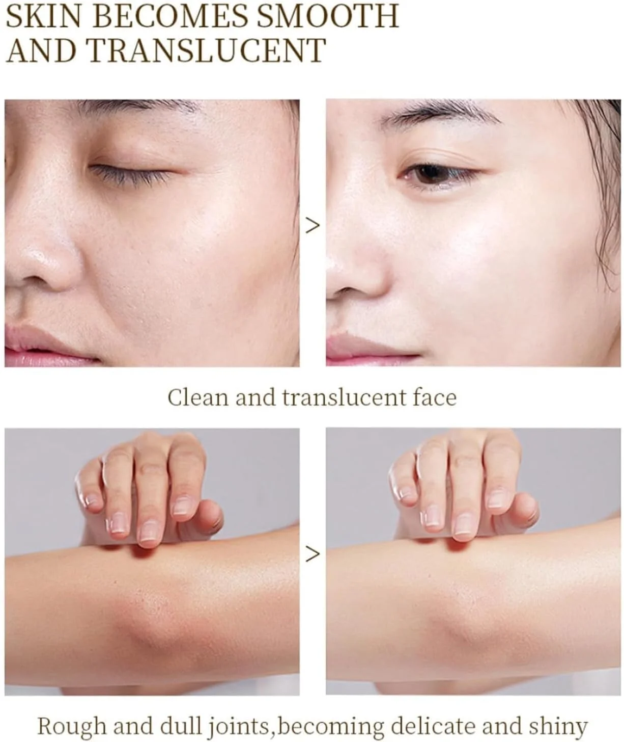 ژل لایه بردار و پاک کننده ویتامین C ViBon برای ترمیم پوست صورت و بدن، مرطوب کننده ملایم، طراوت بخش و صاف کننده پوست، ژل پاک کننده و مراقبت از کراتین (2 عدد)