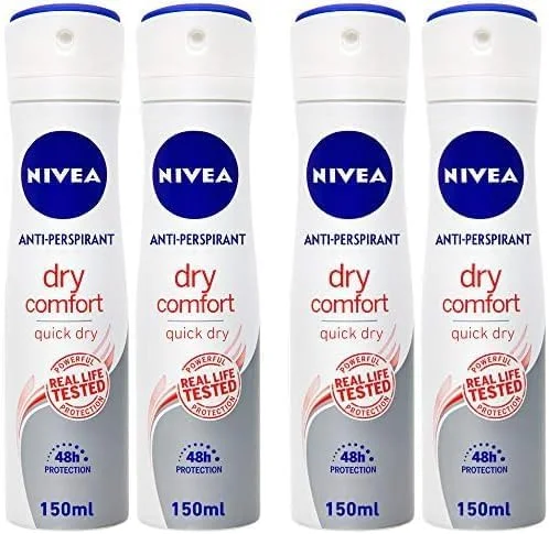 اسپری ضد تعریق زنانه نیوآ، Dry Comfort Quick Dry، 2 عدد 150 میلی لیتر