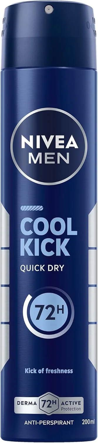 اسپری دئودورانت مردانه نیوآ مدل Cool Kick با رایحه طراوت بخش، 200 میلی لیتر
