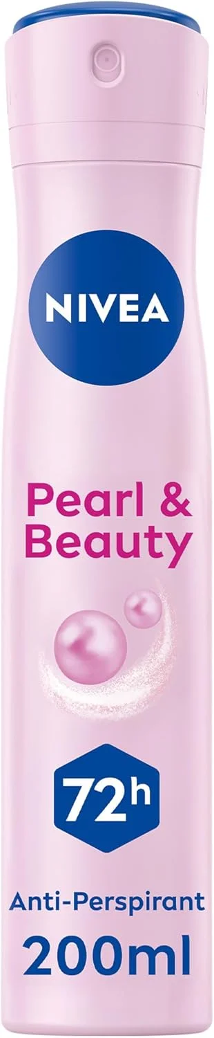 اسپری ضد تعریق زنانه نیوآ Pearl & Beauty، نرم و لطیف، محافظت فعال 48 ساعته، 0% الکل، حاوی عصاره مروارید و روغن آووکادو، 200 میلی لیتر