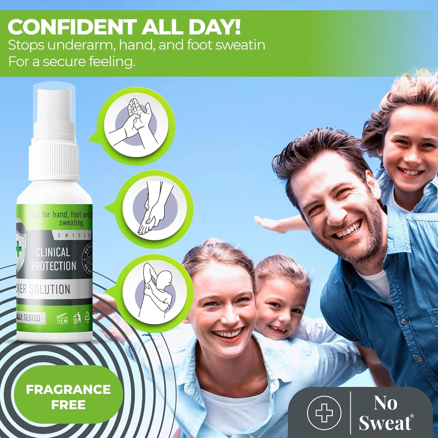 اسپری ضد تعریق 50 میلی لیتر - محافظت قوی در برابر تعریق بیش از حد. موثر تا 7 روز - قابل استفاده برای دست، پا و زیر بغل. بسته بندی ممکن است بسته به کشور متفاوت باشد. اسپری ضد تعریق 50 میلی لیتر - محافظت قوی در برابر تعریق بیش از حد. موثر تا 7 روز - قابل استفاده برای دست، پا و زیر بغل. بسته بندی ممکن است بسته به کشور متفاوت باشد.