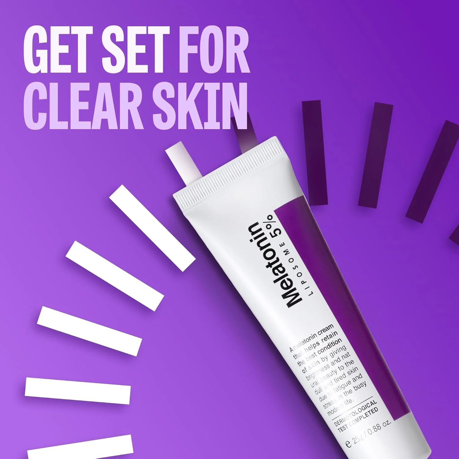 کرم ملاتونین بازگشت زمان مکس کلینیک | کرم روشن کننده صورت و مرطوب کننده صورت برای پوست خشک | کرم آرامش بخش صورت برای زنان و مردان | کرم صورت ملاتونین برای پوست انعطاف پذیر، 25 گرم