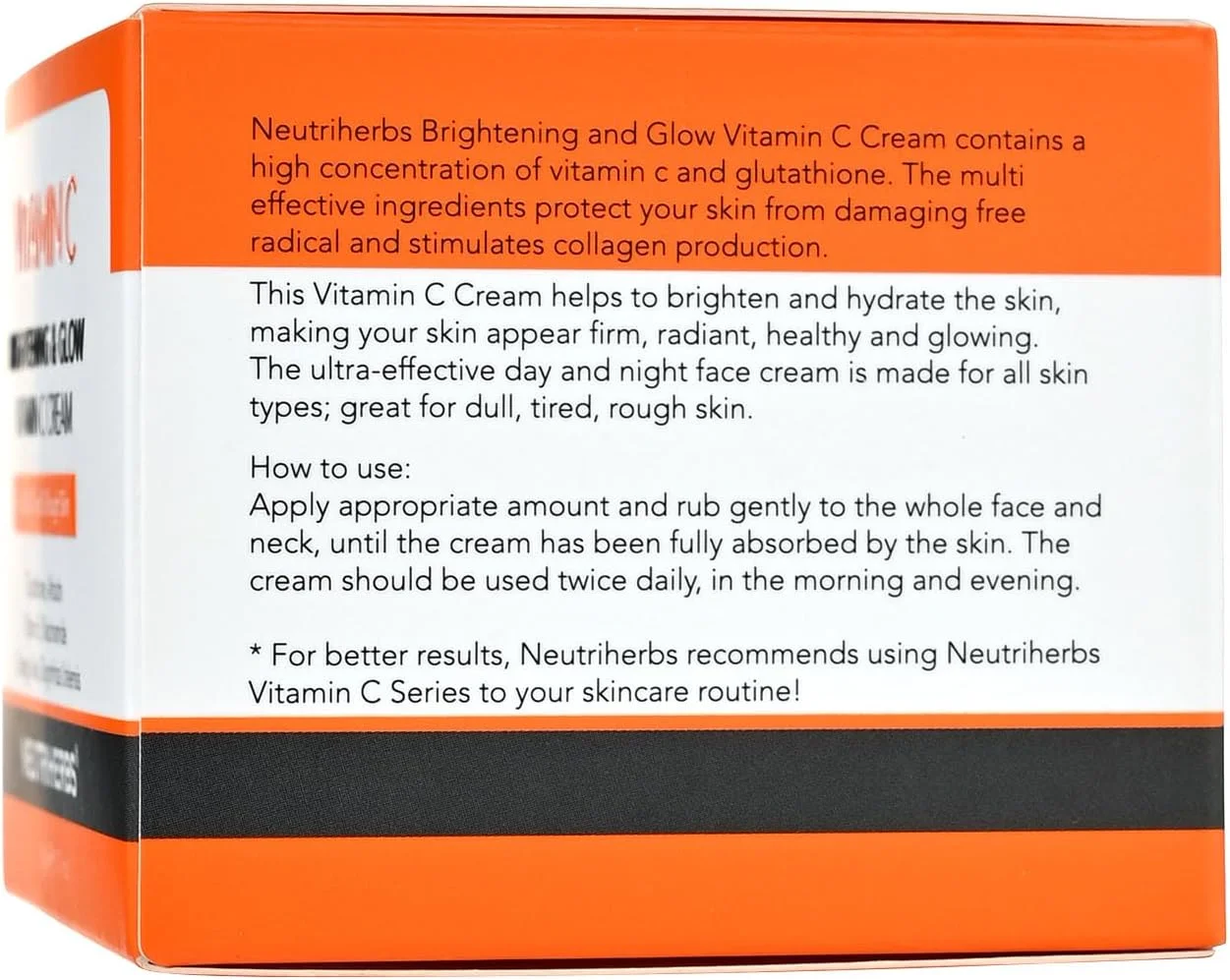 کرم صورت ویتامین C نوتری هربز، کرم روز و شب، مرطوب کننده صورت - مرطوب کننده، نرم کننده و صاف کننده پوست، 50 میلی لیتر، مناسب برای انواع پوست و پوست حساس. کرم صورت ویتامین C نوتری هربز، کرم روز و شب، مرطوب کننده صورت - مرطوب کننده، نرم کننده و صاف کننده پوست، 50 میلی لیتر، مناسب برای انواع پوست و پوست حساس.