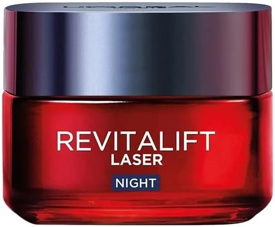کرم شب ضد پیری لورآل پاریس Revitalift Laser X3 حاوی اسید هیالورونیک