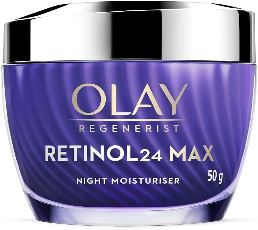 کرم شب Olay Retinol24 Max | کاهش قابل مشاهده خطوط ریز در 7 شب | حداکثر ترمیم، حداکثر آبرسانی | بدون قرمزی یا تحریک | بدون عطر | مناسب برای پوست های معمولی، چرب، خشک و مختلط | 50 گرم
