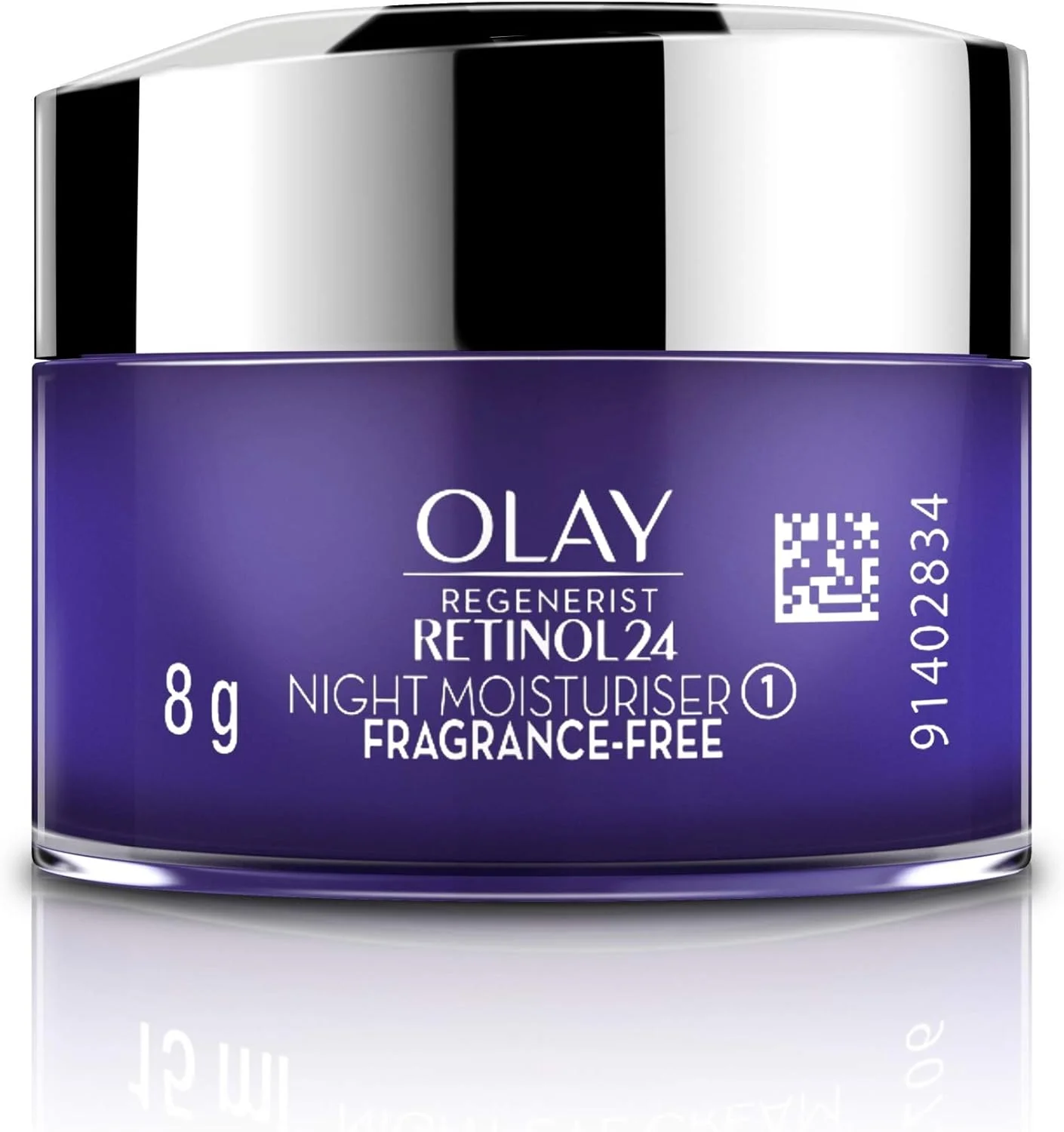 کرم شب کوچک Olay Regenerist Retinol 24 | بازسازی و ترمیم پوست در طول شب | بدون قرمزی یا تحریک | بدون عطر | مناسب پوست های معمولی، چرب، خشک و مختلط | 8 گرم