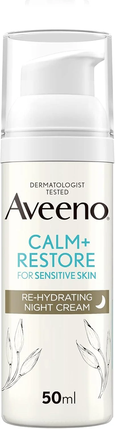 کرم شب آبرسان و ترمیم کننده صورت آوینو، 50 میلی لیتر