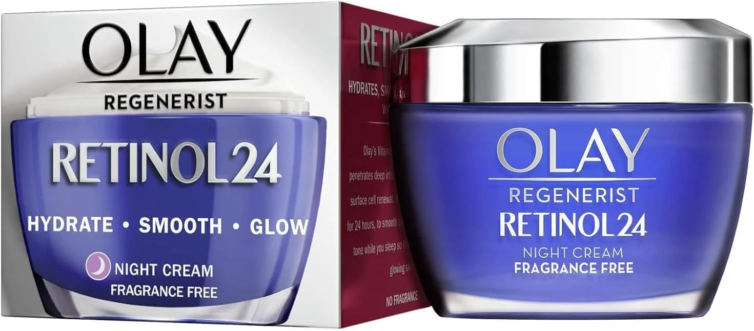 کرم شب صورت Olay Regenerist Retinol24، مرطوب کننده پوست صاف و درخشان 50 میلی لیتر