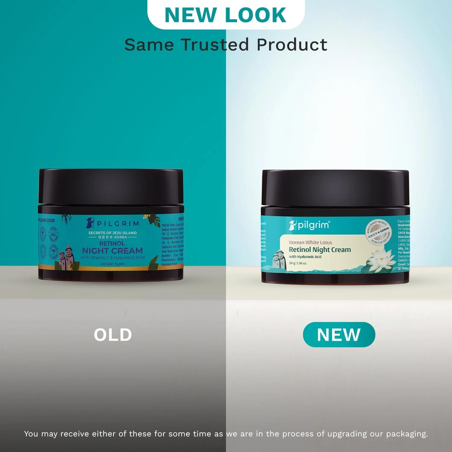 کرم شب ضد پیری حاوی رتینول، هیالورونیک اسید و ویتامین C پیلگریم | پوستی جوان، بدون چروک و درخشان داشته باشید | کرم ضد پیری برای پوست های چرب و خشک | مناسب آقایان و بانوان | مراقبت از پوست کره ای | 50 گرم کرم شب ضد پیری حاوی رتینول، هیالورونیک اسید و ویتامین C پیلگریم | پوستی جوان، بدون چروک و درخشان داشته باشید | کرم ضد پیری برای پوست های چرب و خشک | مناسب آقایان و بانوان | مراقبت از پوست کره ای | 50 گرم