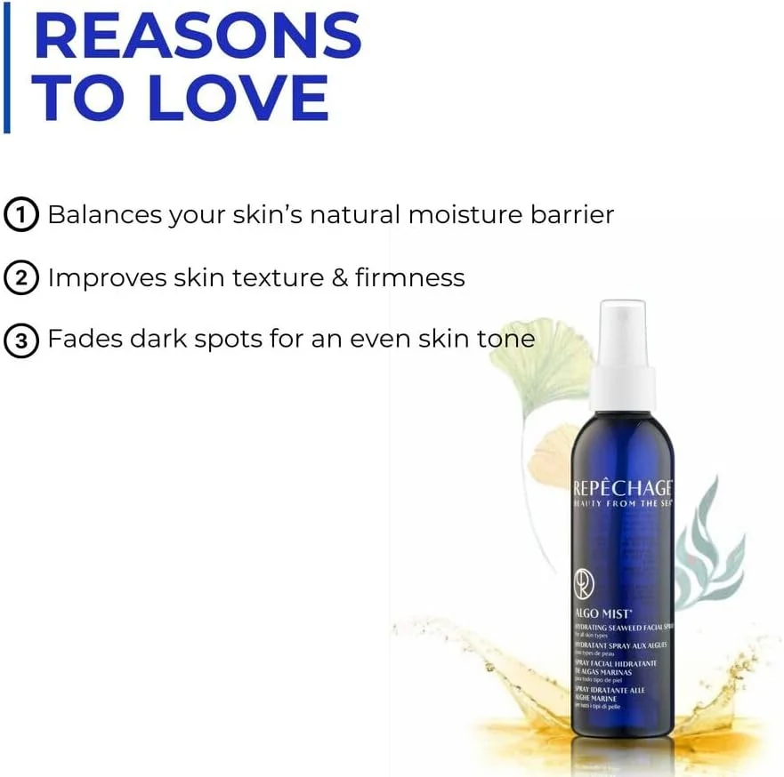 اسپری آبرسان صورت جلبک دریایی رپه شارژ، مرطوب کننده و ضد پیری 177 میلی لیتر