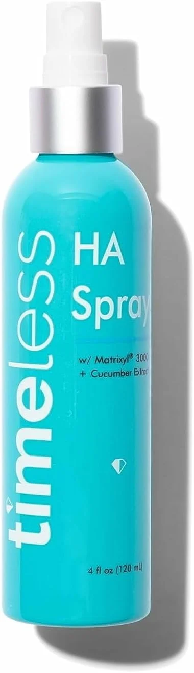 اسپری آبرسان پوست خیار و ماتریکسیل 3000 تایم‌لس اسکین کر - اسپری صورت آبرسان حاوی هیالورونیک اسید - اسپری آبرسان بدون عطر - اسپری تسکین دهنده پوست ماتریکسیل - 120 میل