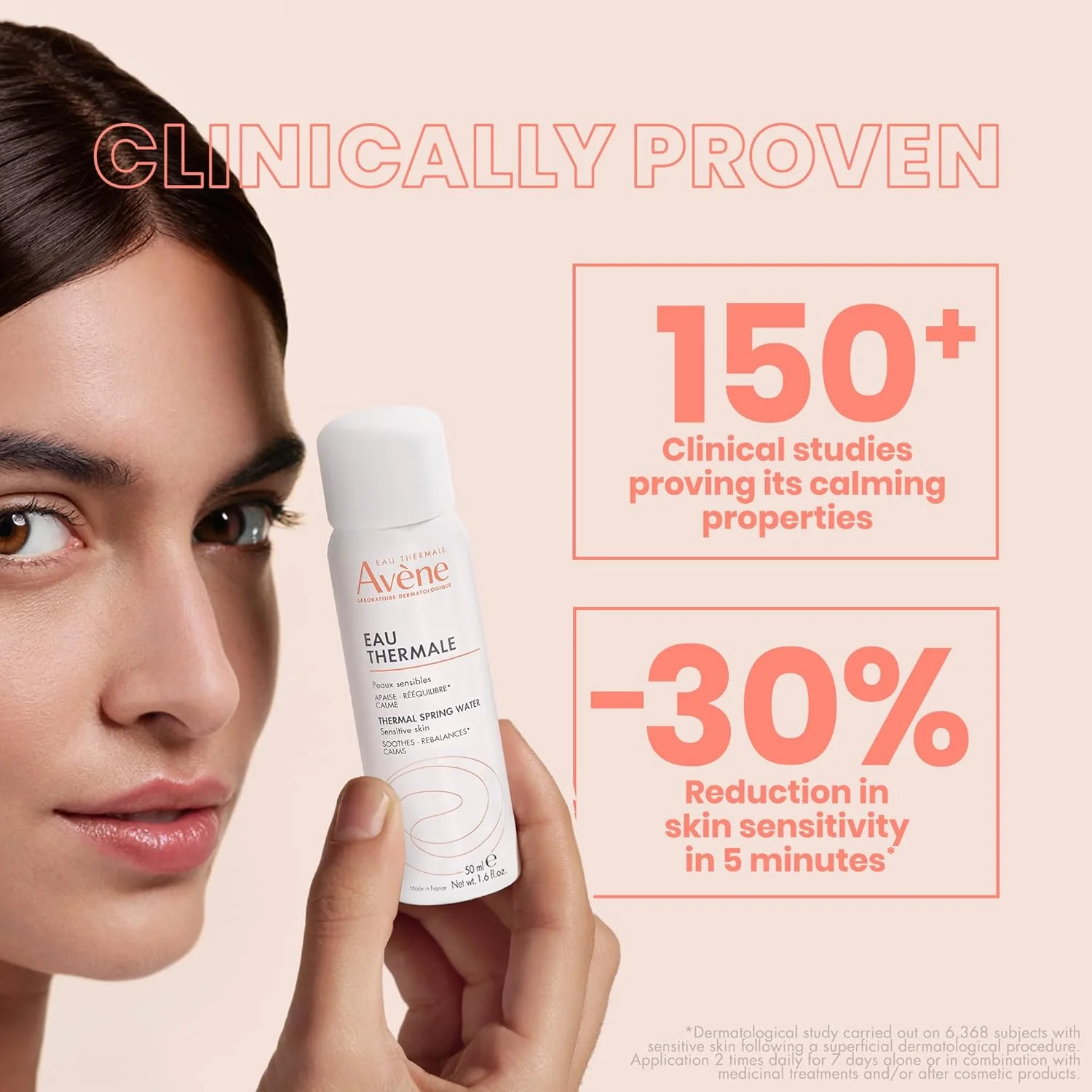 اسپری آب چشمه حرارتی Avene، مه پاش صورت تسکین دهنده و آرامش بخش برای پوست حساس، 47 میلی لیتر