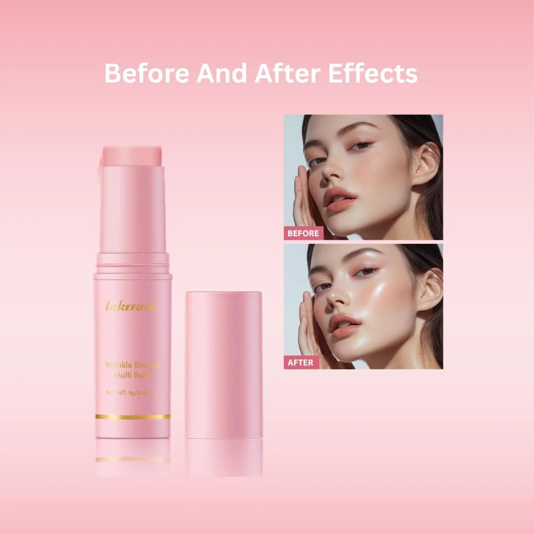 بالم مرطوب کننده صورت 9 گرمی | کرم جامد آبرسان همه کاره برای صورت، لب، چشم و گردن | درمان ضد پیری و چین و چروک و کرم تقویت کننده کلاژن | پرایمر آرایش و اسپری آبرسان | مناسب پوست خشک، مناسب مسافرت