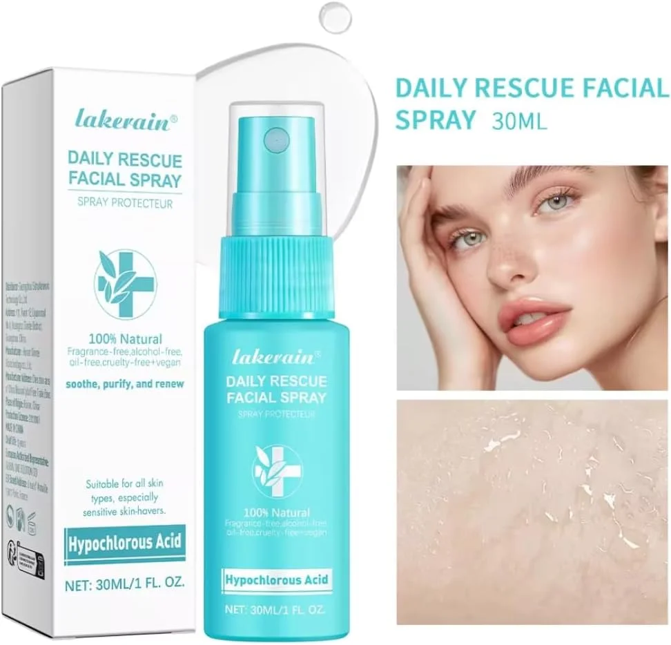 اسپری صورت روزانه NIKITA.VIVI مناسب پوست حساس 30 میلی لیتر، اسپری نجات دهنده صورت حاوی اسید هیپوکلروس، کمک به کاهش قرمزی و جوش، پاک کننده، احیا کننده و تسکین دهنده و متعادل کننده PH پوست صورت