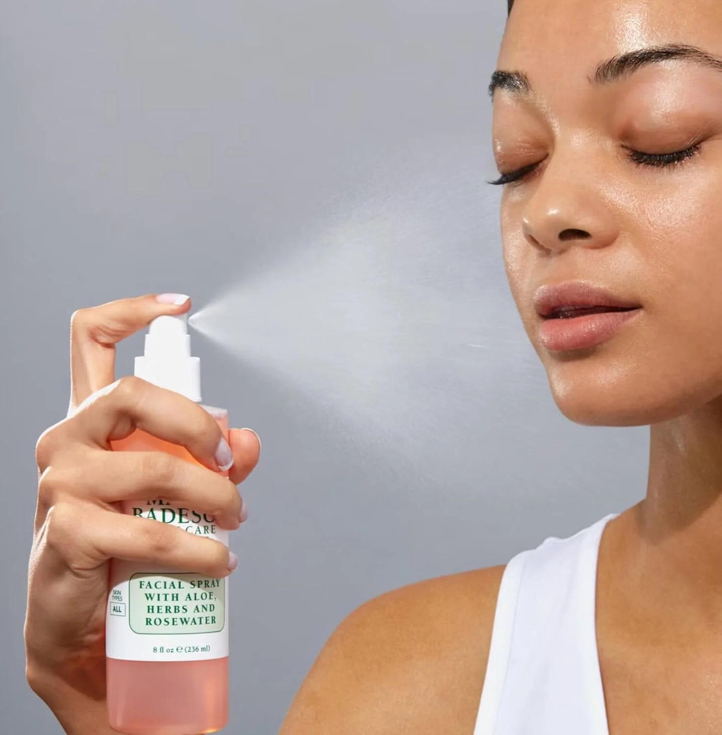 اسپری صورت ماریو بادسکو با آلوئه، گیاهان و گلاب (236 میلی لیتر)