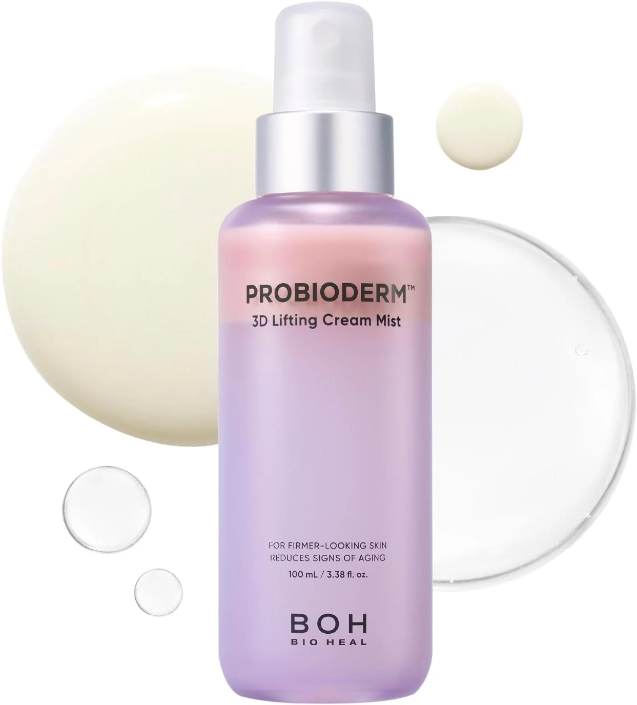 اسپری کرم لیفتینگ سه بعدی BIOHEAL BOH Probioderm™ حجم ۱۰۰ میلی لیتر | مرطوب کننده صورت، اسپری سرم درخشان کننده و آبرسان، اسپری صورت مرطوب کننده و افزایش دهنده خاصیت ارتجاعی برای صورت، گردن و ناحیه دکلته