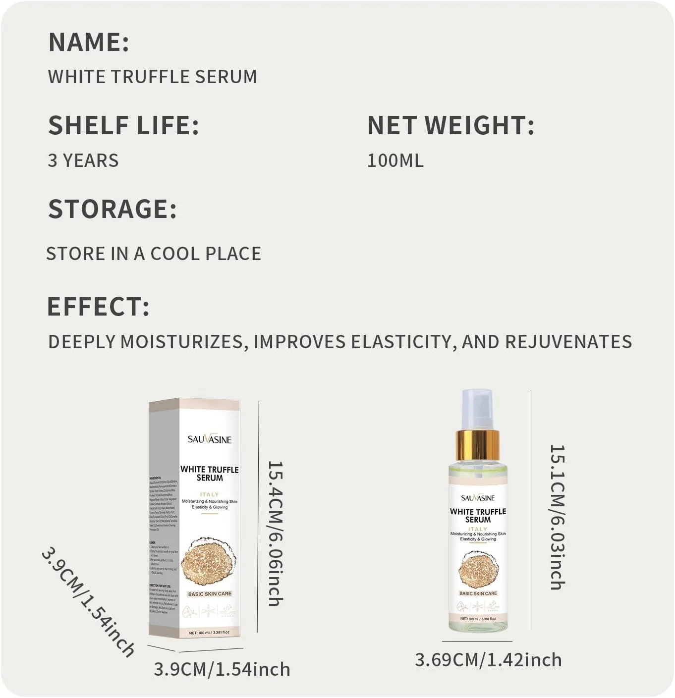 اسپری مرطوب کننده صورت با عصاره ترافل سفید، مراقبت آبرسان و مغذی پوست، مه پاش صورت با عصاره ترافل سفید برای رطوبت عمیق و نرمی، مناسب برای انواع پوست