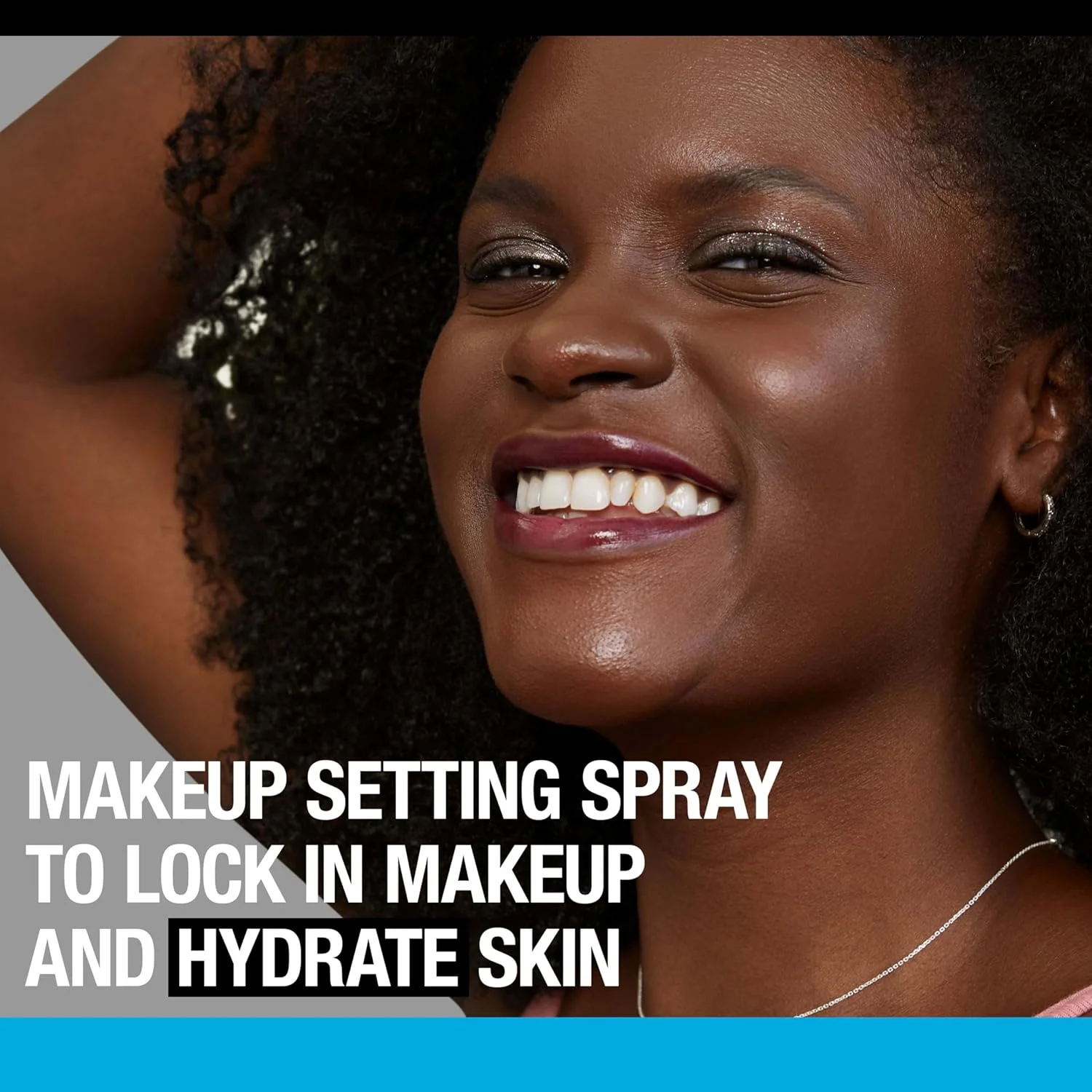 اسپری تثبیت کننده آرایش آبرسان نوتروژینا Hydro Boost حاوی اسید هیالورونیک، اسپری صورت تثبیت کننده آرایش با ماندگاری طولانی برای پوست صاف، درخشان و شبنم دار، غیر کومدوژنیک و ضد حساسیت، 100 میلی لیتر