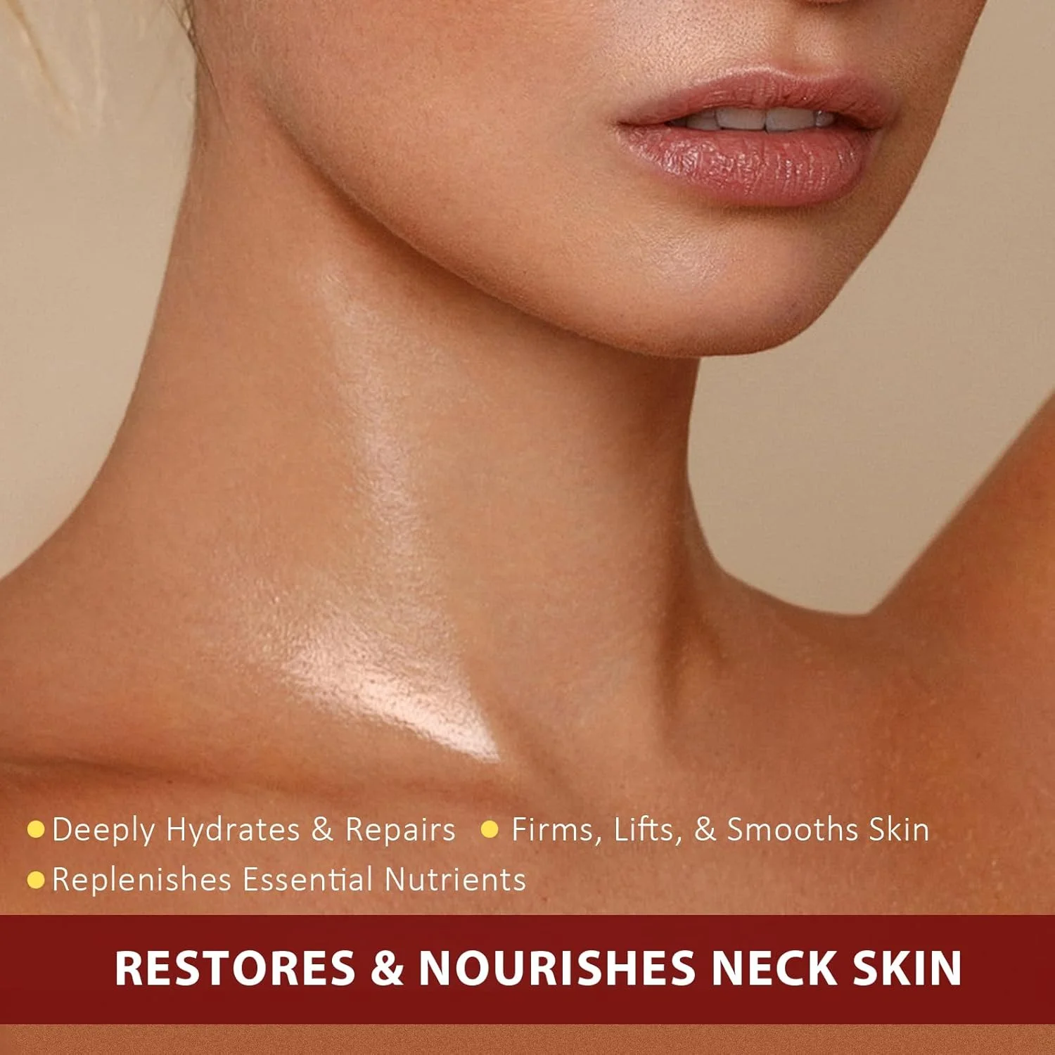 کرم سفت کننده گردن NIFEISHI مدل Ah-8، کرم سفت کننده گردن برای مراقبت از پوست بدن، کرم غلتکی گردن، مرطوب کننده، لوسیون های سفت کننده، ترمیم کننده پوست برای زنان