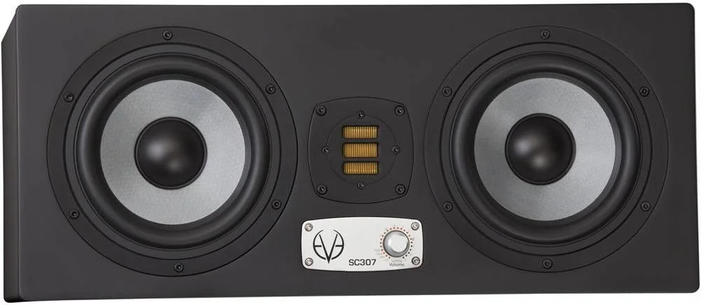 مانیتور استودیویی اکتیو سه طرفه Eve Audio SC307 با ووفر 6.5 اینچی، توییتر AMT RS3، طراحی سه آمپلی فایری، فیلترهای مبتنی بر DSP و کنترل صدا، اتصالات ورودی XLR و RCA، تکی، مشکی | SC307