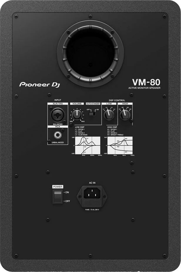 مانیتور استودیویی اکتیو 2-Way پایونیر DJ مدل VM-80، آمپلیفایر کلاس D بای-امپ، ووفر 8 اینچی، تیوتر 1 اینچی Soft-Dome، ورودیهای ترکیبی XLR/TRS و RCA مونو، محفظه MDF و روکش وینیل، تکی، مشکی | VM-80/CMXEG مانیتور استودیویی اکتیو 2-Way پایونیر DJ مدل VM-80، آمپلیفایر کلاس D بای-امپ، ووفر 8 اینچی، تیوتر 1 اینچی Soft-Dome، ورودیهای ترکیبی XLR/TRS و RCA مونو، محفظه MDF و روکش وینیل، تکی، مشکی | VM-80/CMXEG