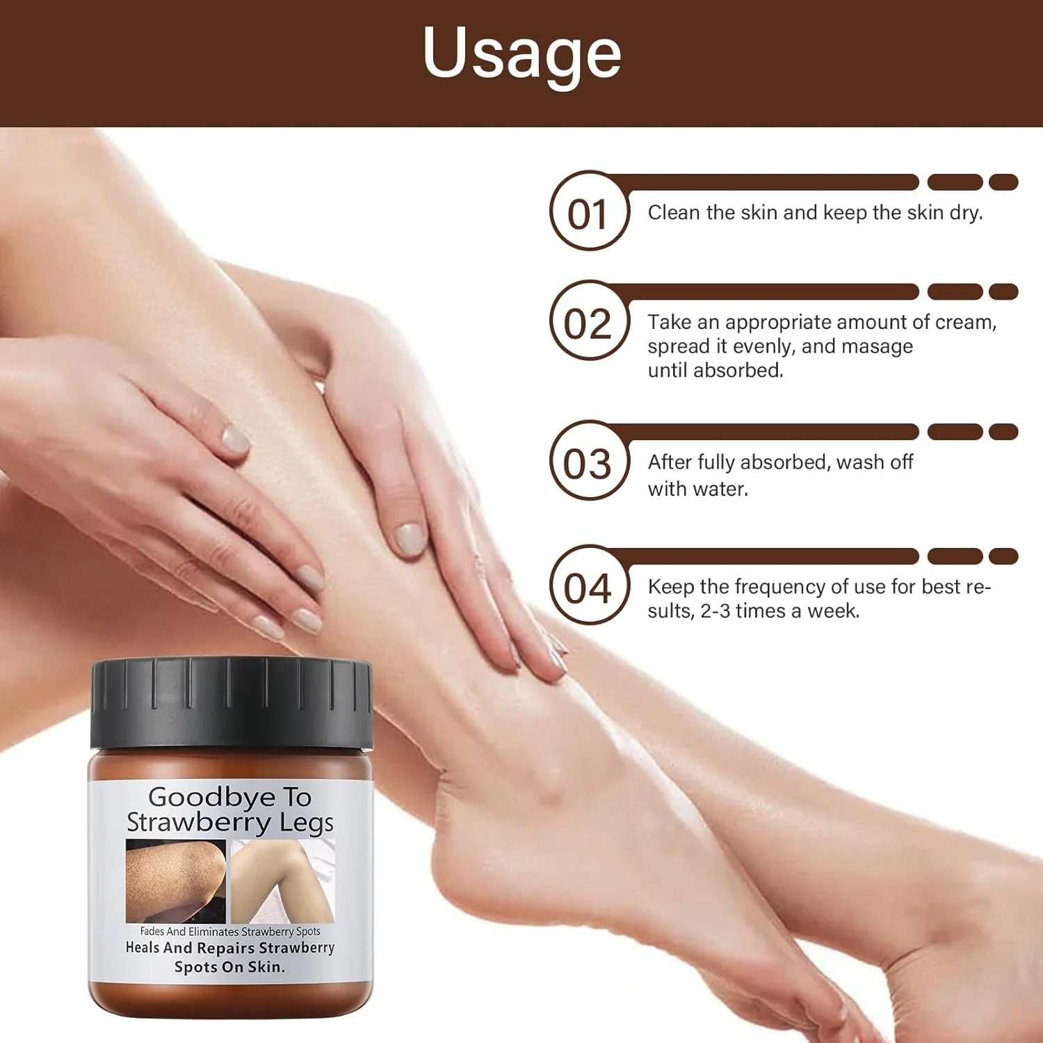 کرم درمان پوست مرغی برای بانوان، کرم بدن زبر و ناهموار، لوسیون برای پوست خشک، از بین برنده پوست مرغی، کرم مرطوب کننده درمان کراتوز پیلاریس برای روشن کردن لکه ها و خشکی