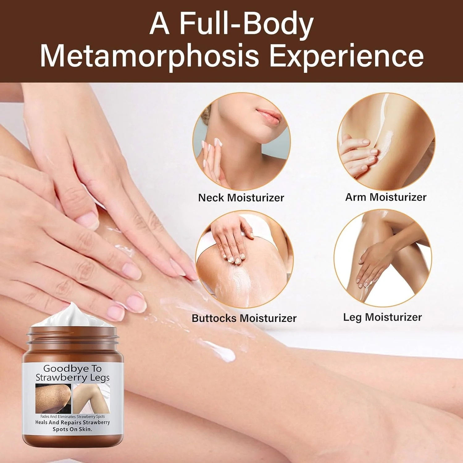 کرم درمان پوست مرغی برای بانوان، کرم بدن زبر و ناهموار، لوسیون برای پوست خشک، از بین برنده پوست مرغی، کرم مرطوب کننده درمان کراتوز پیلاریس برای روشن کردن لکه ها و خشکی