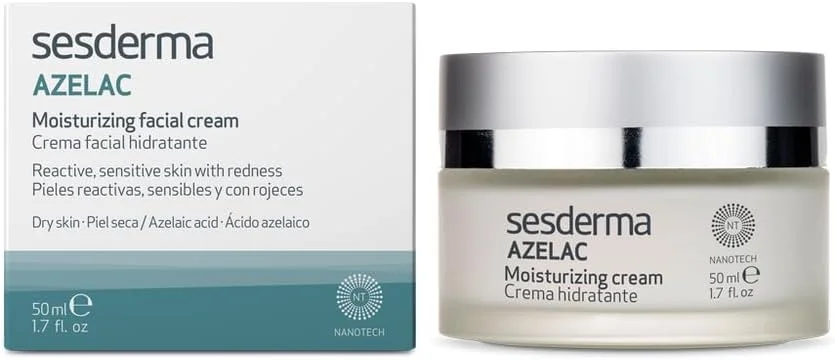 کرم مرطوب کننده صورت سسدرما آزلاک ۵۰ میلی لیتر