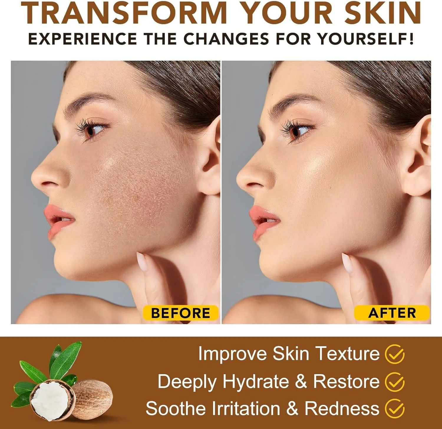 کره سفت کننده پوست نارگیل، کرم بدن کلاژن، لوسیون مرطوب کننده برای علائم کشش، روغن سفت کننده برای سلولیت، مرطوب کننده نارگیل مراقبت طبیعی پوست