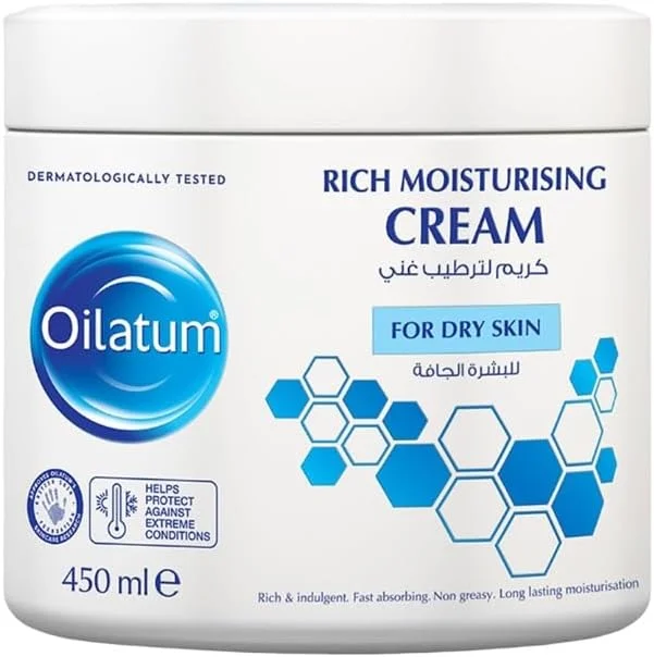 کرم مرطوب کننده غنی اولاتوم | غنی و دلچسب | جذب سریع و غیر چرب | مرطوب کننده طولانی مدت | برای پوست خشک | 450 میلی لیتر کرم مرطوب کننده غنی اولاتوم | غنی و دلچسب | جذب سریع و غیر چرب | مرطوب کننده طولانی مدت | برای پوست خشک | 450 میلی لیتر