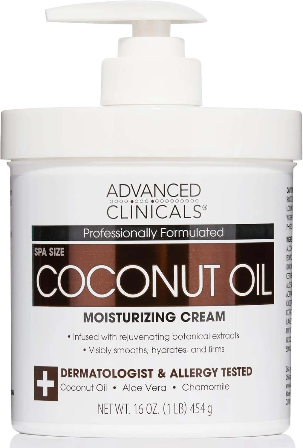 کرم روغن نارگیل ادونسد کلینیکالز، کرم مرطوب کننده سایز بزرگ 473 میلی لیتری، روغن نارگیل برای صورت، دست و مو کرم روغن نارگیل ادونسد کلینیکالز، کرم مرطوب کننده سایز بزرگ 473 میلی لیتری، روغن نارگیل برای صورت، دست و مو