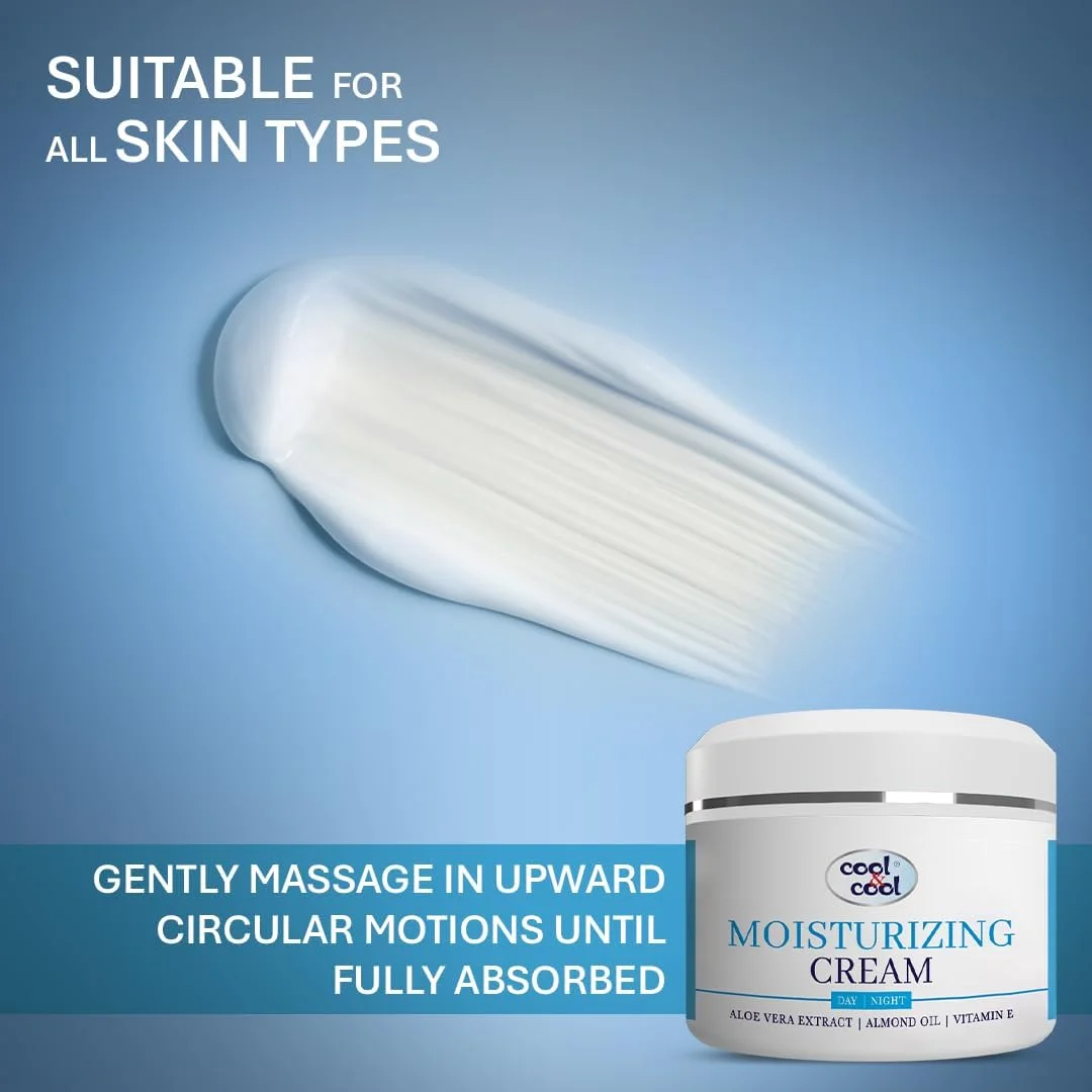کرم مرطوب کننده کول اند کول 50 میلی لیتر - حاوی عصاره آلوئه ورا، روغن بادام، ویتامین ای، کرم آبرسان روز و شب مناسب برای انواع پوست کرم مرطوب کننده کول اند کول 50 میلی لیتر - حاوی عصاره آلوئه ورا، روغن بادام، ویتامین ای، کرم آبرسان روز و شب مناسب برای انواع پوست
