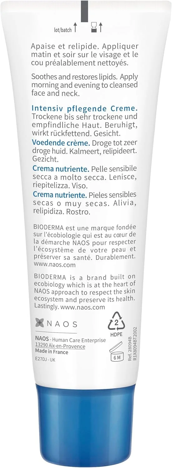 کرم مغذی بایودرما اتودرم نویتریتیو برای پوست های خشک تا خیلی خشک و حساس، 40 میلی لیتر کرم مغذی بایودرما اتودرم نویتریتیو برای پوست های خشک تا خیلی خشک و حساس، 40 میلی لیتر