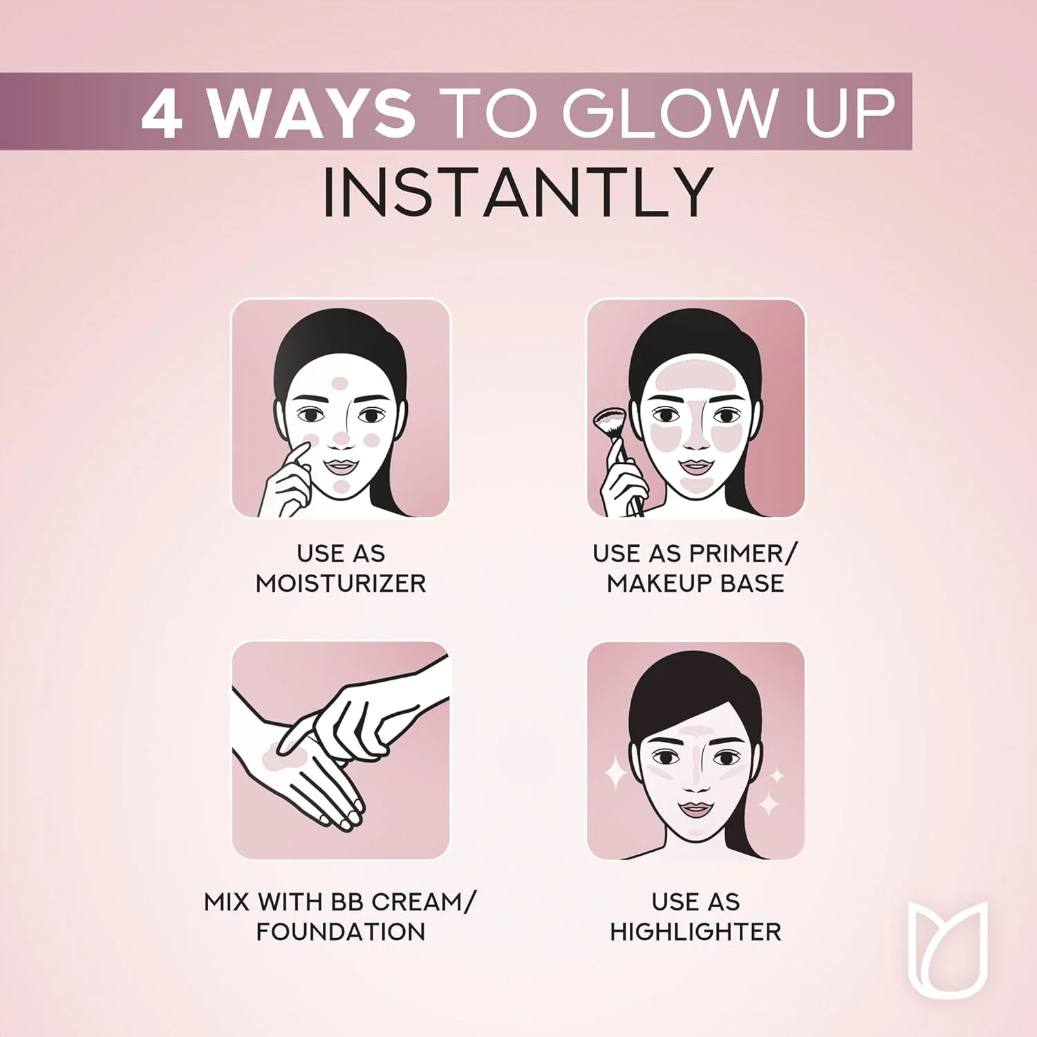 کرم مرطوب کننده صورت روشن کننده پوندز برای پوست درخشان، Pink Crush، 20 گرم