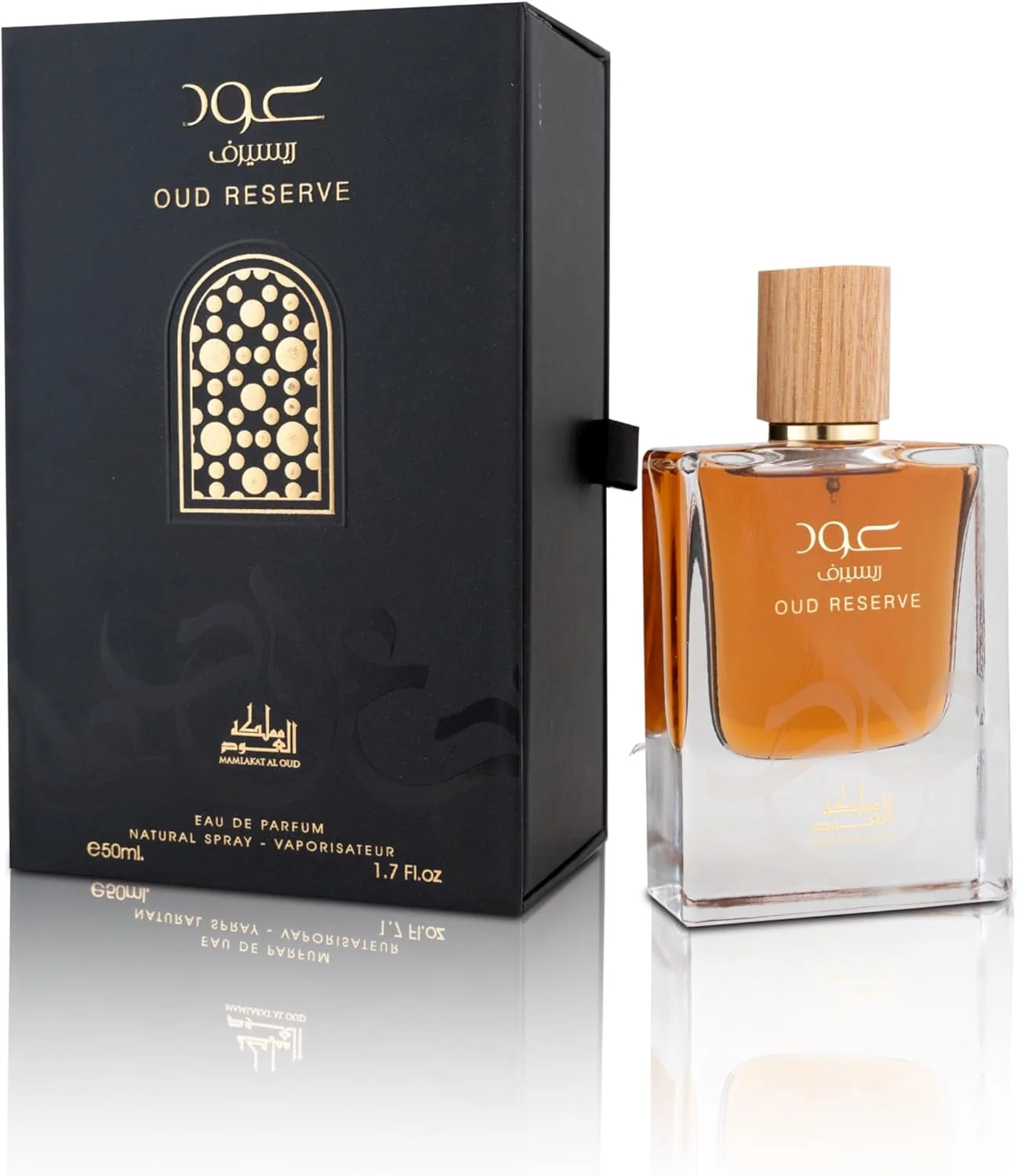مملکت العود، عود رزرو ادو پرفیوم унисекс - 50 میلی لیتر | عطر عربی با زعفران، گل رز، عود و عنبر