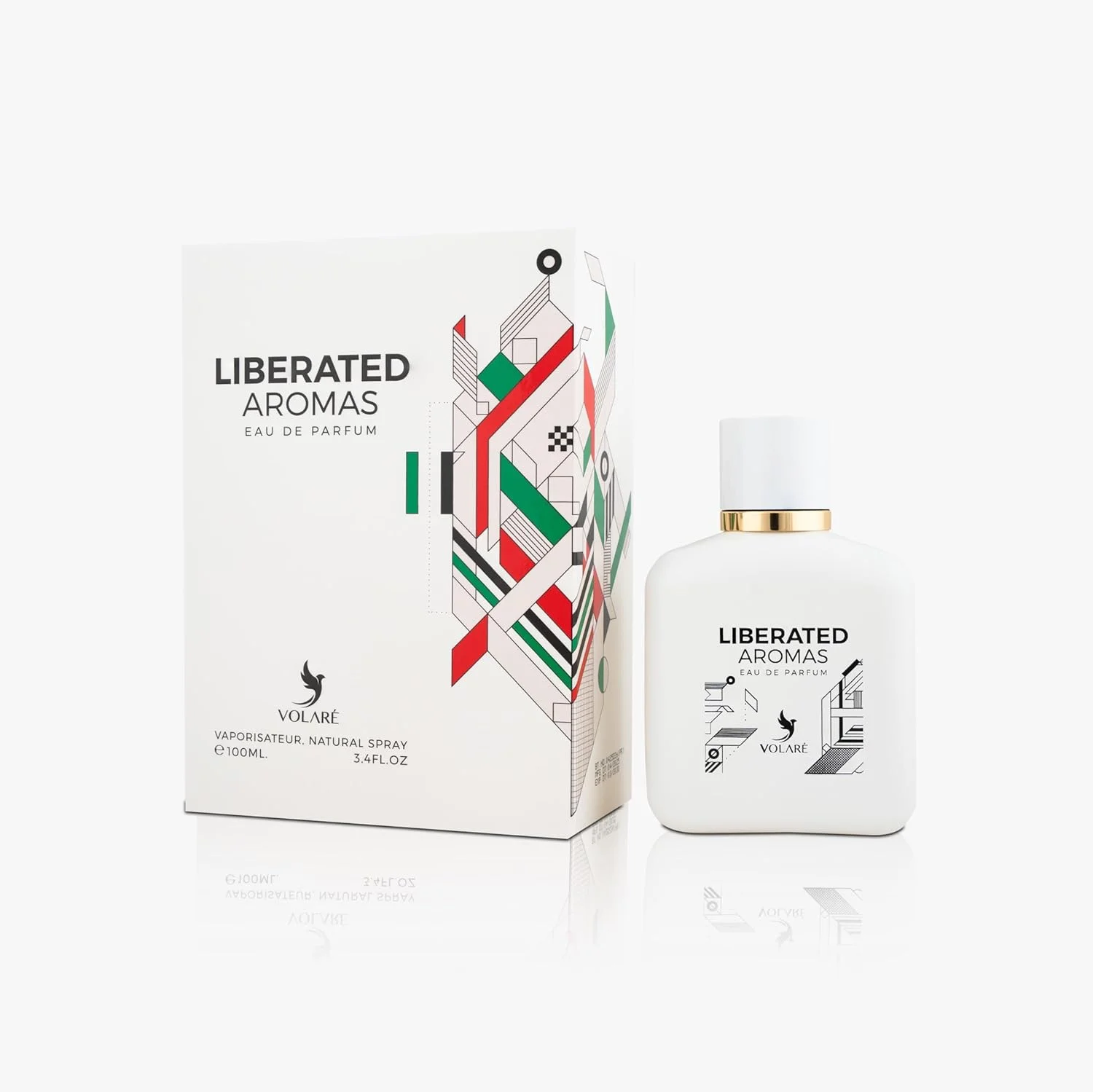 ادکلن مردانه Volare Liberated Aromas - ۱۰۰ میلی لیتر | رایحه جسورانه چرم و جیر با گریپ فروت، هل و چوب سدر