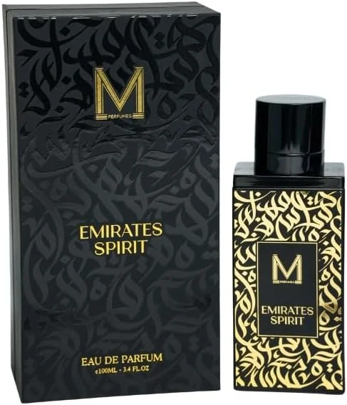ادو پرفیوم مردانه Emirates Spirit حجم 100 میلی لیتر – زعفران، اسطوخودوس، تنباکو و نعناع هندی با چرم و چوب سدر