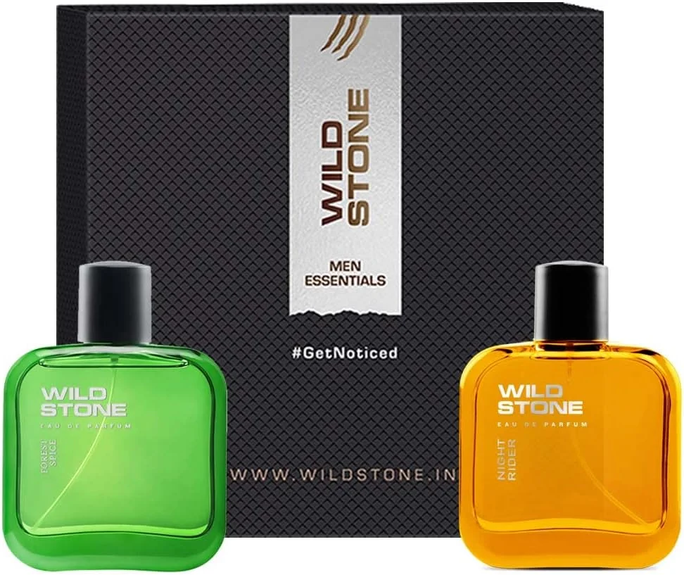 مجموعه هدیه وایلد استون با عطر ادو پرفیوم مردانه فارست اسپایس و نایت رایدر ماندگار، بسته 2 عددی (هر کدام 100 میلی لیتر)