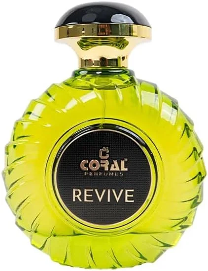 عطر مردانه Coral Revive | رایحه لوکس و ماندگار | ترنج تازه و نت های دریایی با پایه مشک چوبی ادو پرفیوم - 100 میلی لیتر | ساخت دبی توسط Coral Perfumes