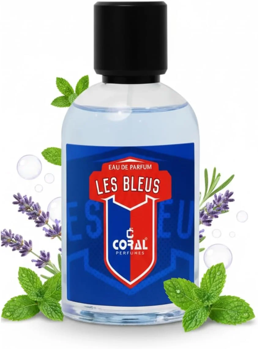 ادکلن مردانه کورال لس بلوز | رایحه لوکس و ماندگار | رایحه مرکباتی تازه و تند با آکوردهای چوبی و مشک‌دار ادو پرفیوم – 100 میلی‌لیتر | ساخت دبی توسط کورال پرفیوم