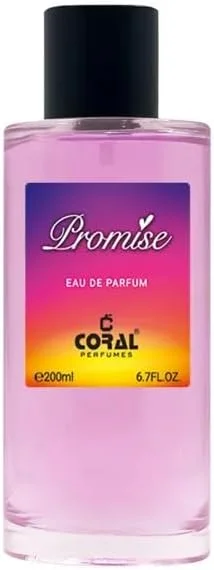 ادکلن مردانه Coral Promise | رایحه لوکس ماندگار | مرکبات تازه، هل تند و رایحه چوبی گرم با آکوردهای گلی ادو پرفیوم - 200 میلی لیتر | ساخت دبی توسط Coral Perfumes