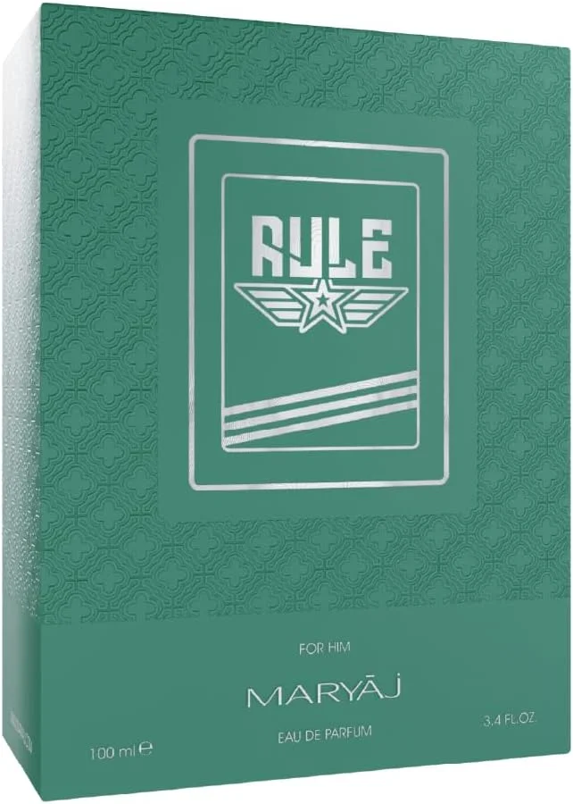 ادکلن مردانه مرییج مدل Rule، ۱۰۰ میلی لیتر، رایحه مرکباتی-کهربایی، نتهای اولیه ترنج-اسطوخودوس-نعناع، نتهای میانی کهربا-دارچین ادکلن مردانه مرییج مدل Rule، ۱۰۰ میلی لیتر، رایحه مرکباتی-کهربایی، نتهای اولیه ترنج-اسطوخودوس-نعناع، نتهای میانی کهربا-دارچین